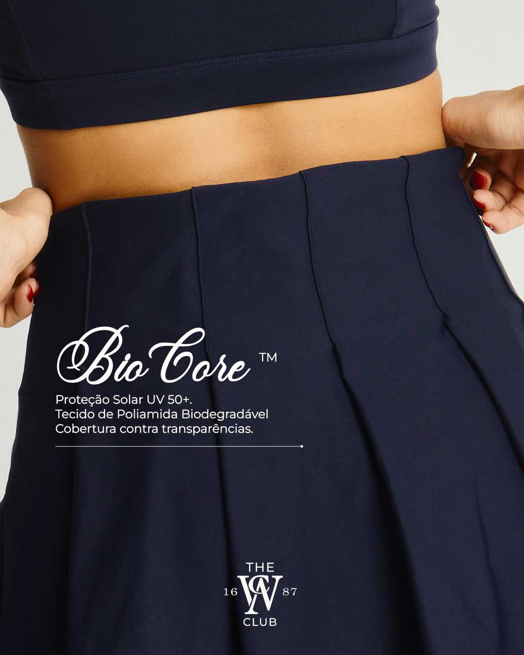 Saia Sportclub com Short Compressivo Interno