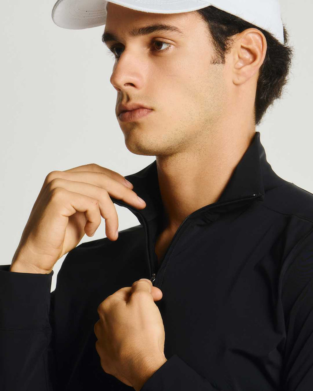 Manga Longa Gola Alta com Zíper