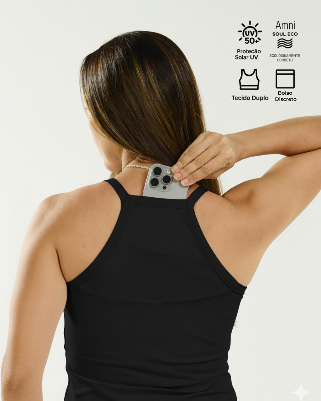 Top Tank Biodegradável com Bolso
