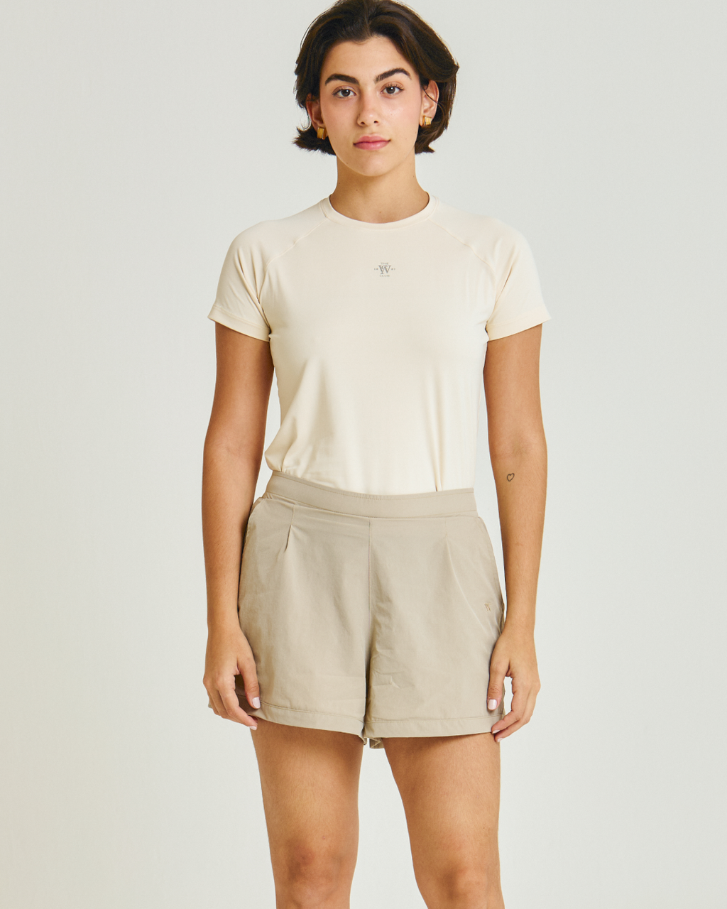 Short Savile Tactel de Poliamida Feminino