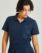 Polo Riviera feminina em algodão