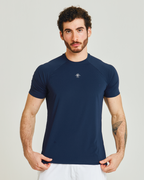 Camiseta raglan masculina com modelagem fit