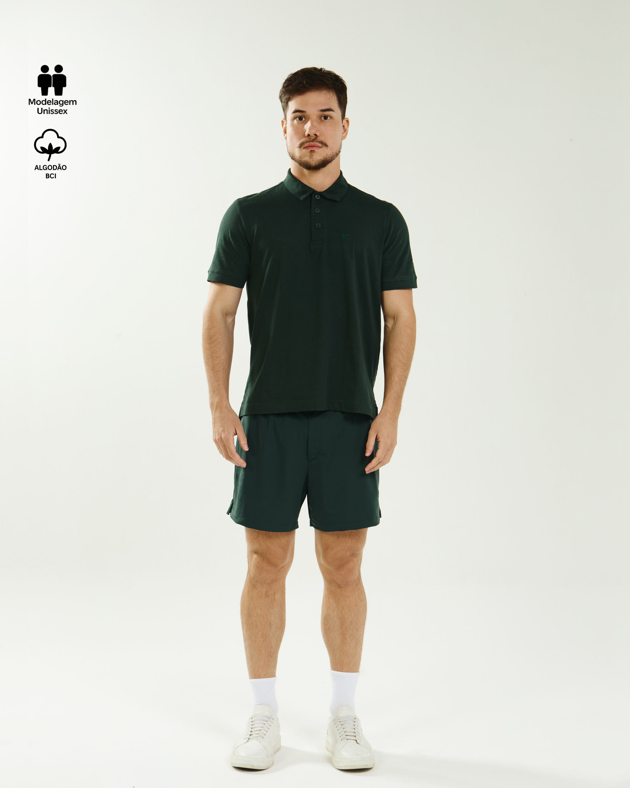 Polo Classic Algodão com Bordado