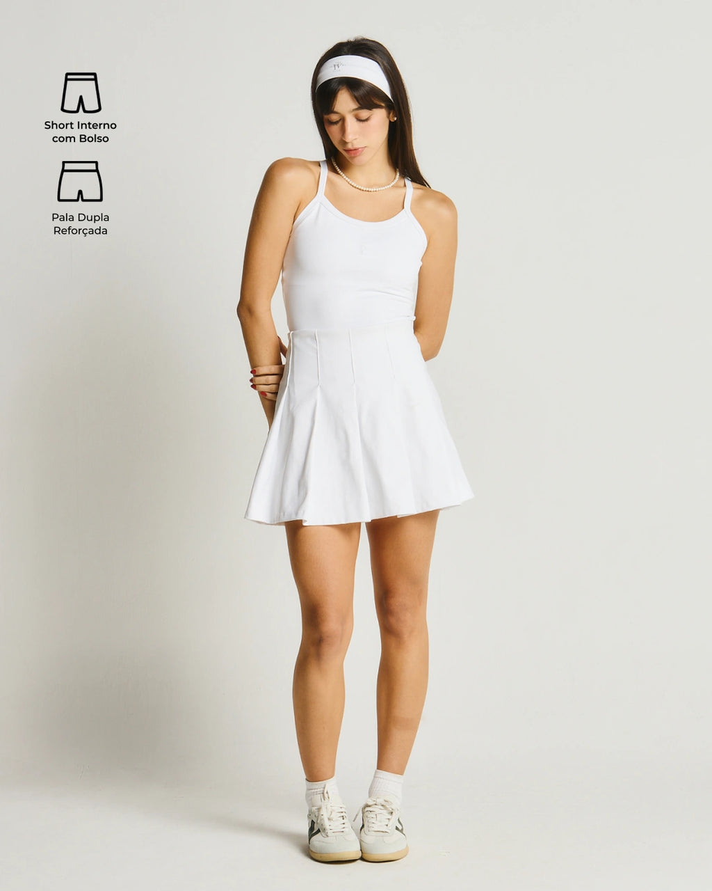 Saia Sportclub com Short Compressivo Interno