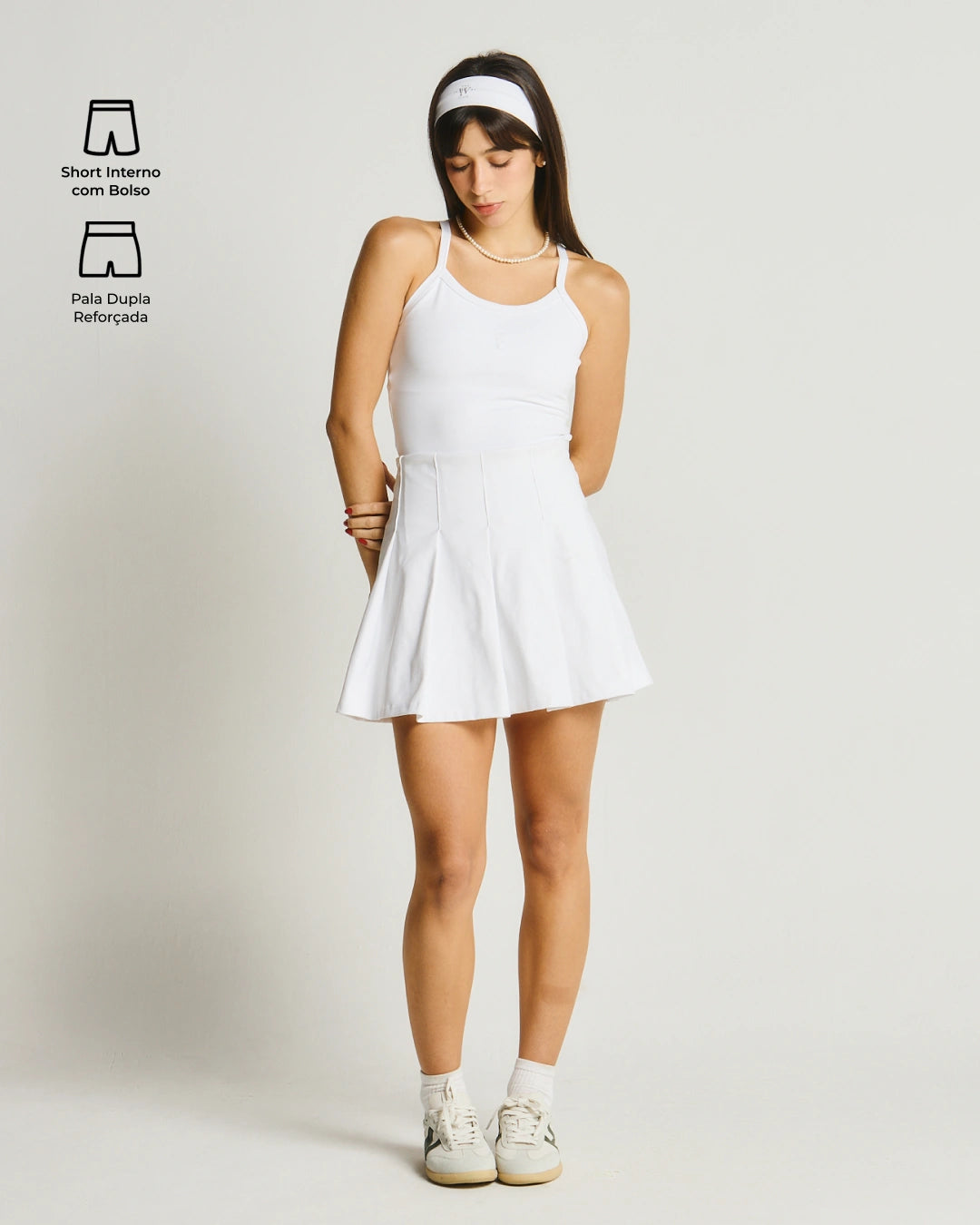 Saia Sportclub com Short Compressivo Interno