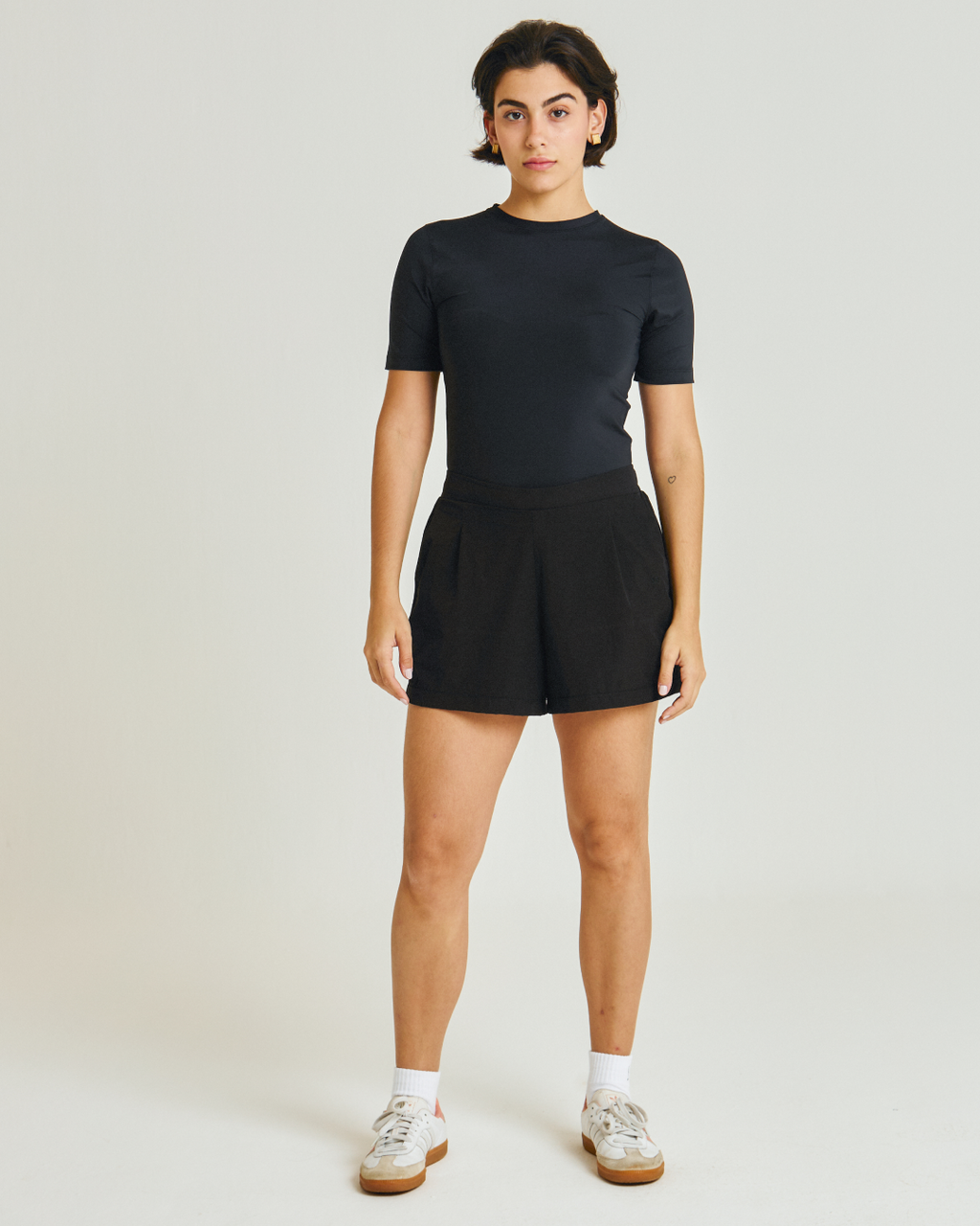 Short Savile Tactel de Poliamida Feminino