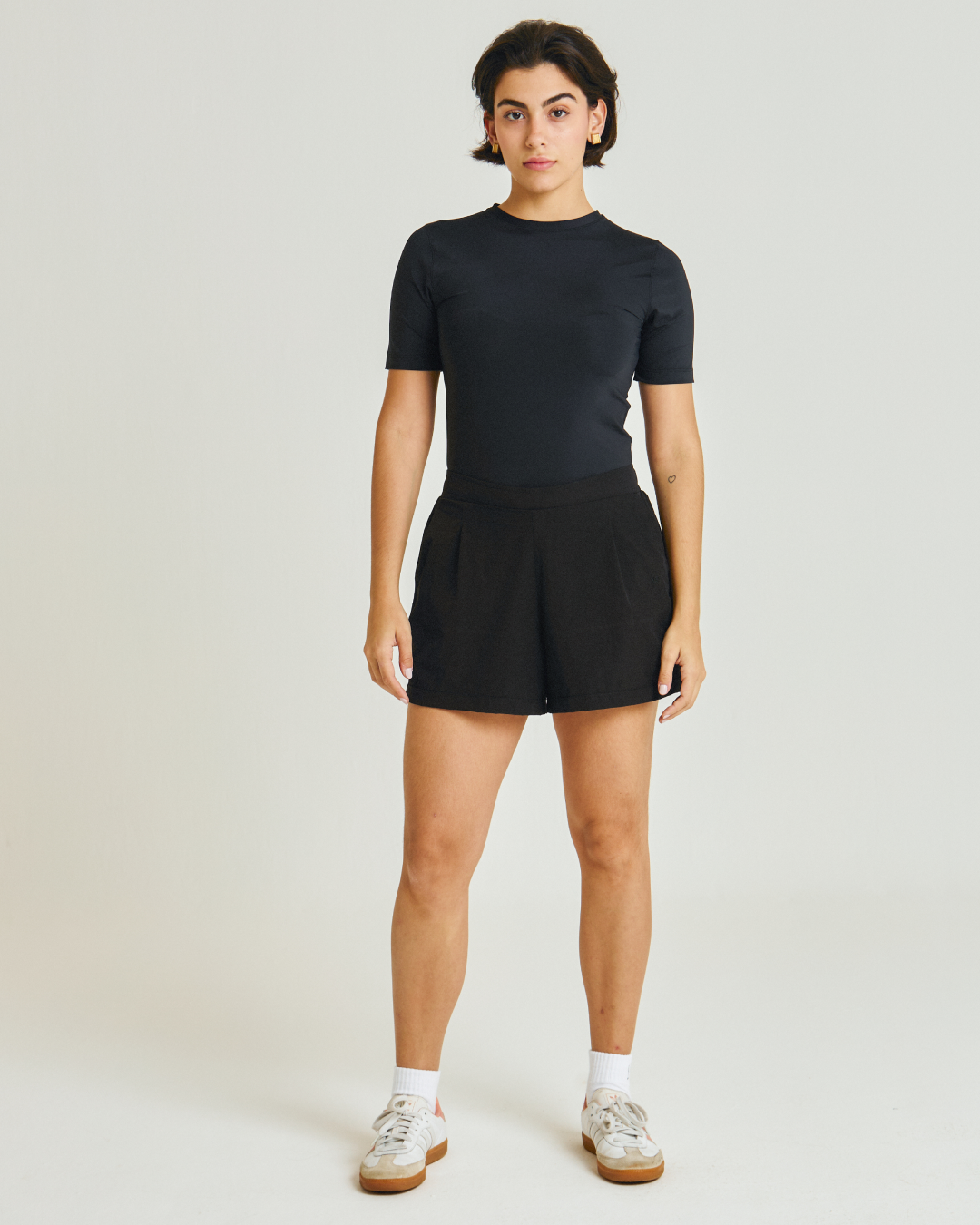Short Savile Tactel de Poliamida Feminino