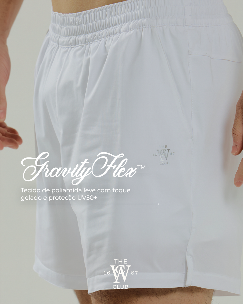 Short Masculino SportClub com Compressão Interna e Bolso